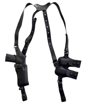 1791 Gunleather NSS2.1SBLVR  Optic Ready Shoulder Vertical Black Fits Glock 17 Right Hand