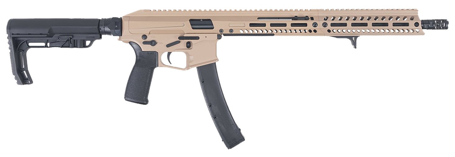 Patriot Ordnance Factory 01927 Phoenix 9mm 35+1 16.50" Flat Dark Earth Cerakote Picatinny Rail