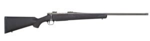 Mossberg 28259 Patriot  Full Size 450 Bushmaster 4+1 20" Stainless Cerakote Fluted Threaded Barrel, Drilled & Tapped Stainless Cerakote Receiver, Black Fixed Synthetic Stock