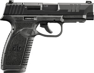 FN 66101763Micro-Compact Frame 9mm  Luger 10+1 3.80" Black Target Crown Steel Barrel, Black PVD Optic Cut/Serrated Stainless Steel Slide & Polymer Frame w/Picatinny Rail Interchangeable Backstrap Grip