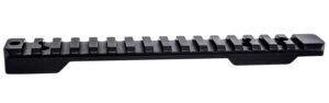 Weatherby P00252705 Picatinny Rail Black Hardcoat Anodized Alloy Fits Weatherby Mark V Magnum 9-Lug Action