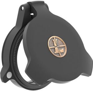Leupold 58755 Alumina Scope Cover Matte Black Aluminum 28mm Objective Screw On Mount Flip Open