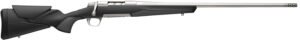 Browning 036008299 X-Bolt 2 Hunter Full Size 6.8 Western 3+1 24" Stainless Steel Threaded Barrel, Drilled & Tapped Stainless Steel Receiver, Adj Vari-Tech Black Composite Stock w/Adjustable Comb & LOP