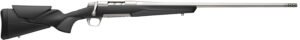 Browning 036008298 X-Bolt 2 Hunter Full Size 7mm PRC 3+1 24" Stainless Steel Threaded Barrel, Drilled & Tapped Stainless Steel Receiver, Adj Vari-Tech Black Composite Stock w/Adjustable Comb & LOP