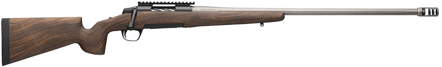 Browning 036077298 X-Bolt 2 Long Range 7mm PRC 3+1 26" Matte Gray Fluted Threaded Sporter Barrel, Matte Blued Picatinny Rail Stainless Steel Receiver, McMillan Game Scout Wood Finish Composite Stock
