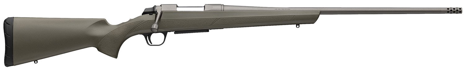 Browning 035842211 AB3 243 Win 4+1 22" Tungsten Cerakote Threaded Sporter Barrel, Tungsten Cerakote Drilled & Tapped Steel Receiver, Fixed w/Textured Grip Panels OD Green Composite Stock