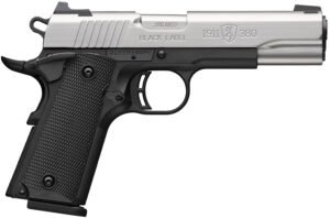 Browning 051118492 1911 Black Label Full Size 380 ACP 8+1 4.25" Stainless Steel Barrel, Satin Stainless Steel Serrated Slide, Matte Black Polymer Frame, Black Polymer Grip