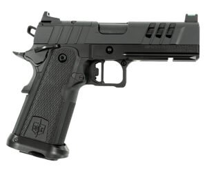MAC 12500014 9 DS 9mm Luger 17+1 4.25" Black QPQ Bull Barrel, QPQ Tenifer Cerakote Optic Cut/Serrated Steel Slide, QPQ Tenifer Cerakote Steel Frame w/Accessory Rail & Beavertail, RMR Footprint