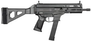 Grand Power 810091152850 Stribog SP9A3G 9mm Luger 8" Black, SB Tactical Brace