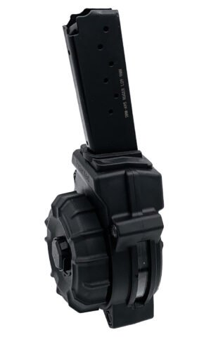 ProMag DRMA95 30rd Drum 9mm Fits Ruger LC9/EC9 Black Polymer