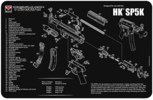 TekMat TEKR17HKSP5K HK SP5K Cleaning Mat Black/White Rubber 11"x17" HK SP5K Parts Diagram