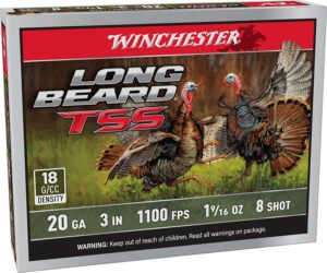 Winchester Ammo LBTSS2038 Long Beard TSS  20Gauge 3" 1 5/8oz Tungsten 8Shot 5 Per Box/10 Case