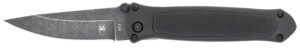 CobraTec Knives BLKHRQS Quick Strike  3.25" Folding Drop Point Plain Stonewashed 440 SS Blade, 4.50" G10 Handle