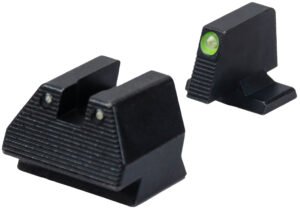 HK 51000939 Night Sight Set Fixed Green Tritium/Black Frame Fits HK VP9 9mm Luger