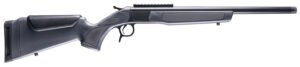 CVA CR4441 Scout  400 Legend 1rd 20" Blued Threaded Barrel, Blued Picatinny Rail Receiver, Stealth Gray Fixed Synthetic Stock