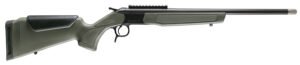 CVA CR4918 Scout Spur Compact 410 Gauge 1rd 20" Blued Single Shot Barrel, Blued Receiver w/Picatinny Rail, OD Green & Black Synthetic Stock