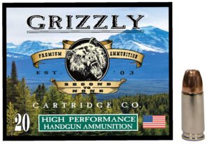 Grizzly Ammo GC9MM19mm Luger 115gr Jacketed Hollow Point 20 Per Box/10 Case