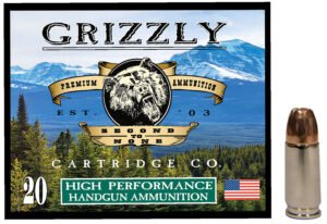 Grizzly Ammo GC9MM29mm Luger 124gr Jacketed Hollow Point 20 Per Box/10 Case
