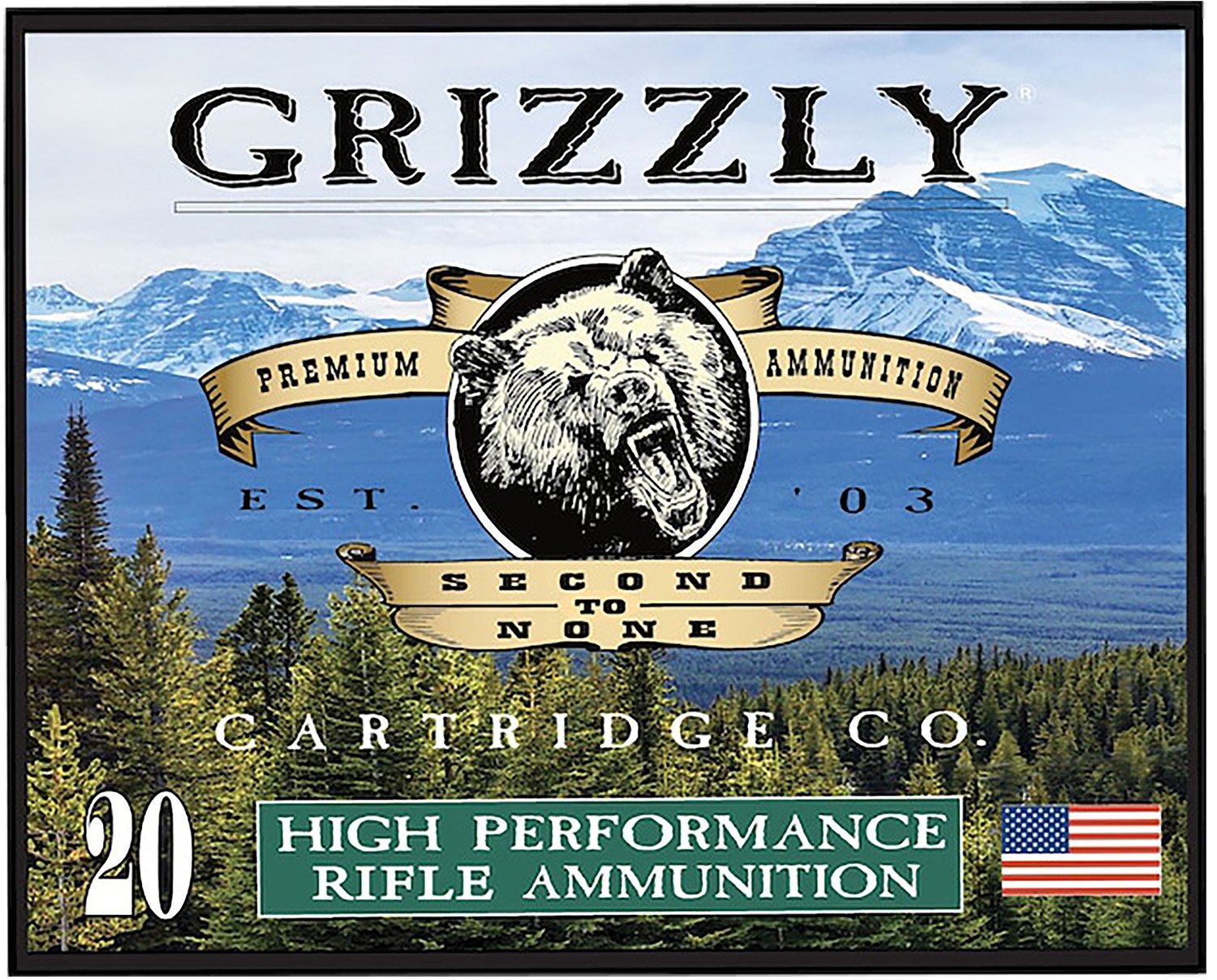 Grizzly Ammo GC357M15 357Mag 148gr Full Metal Jacket Flat Point 20 Per Box/10 Case