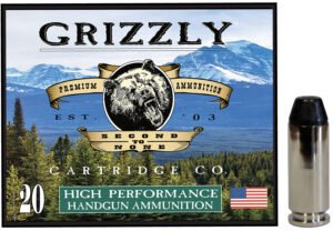 Grizzly Ammo GC10M10   10mmAuto 220gr Full Metal Jacket Flat Point 20 Per Box/10 Case
