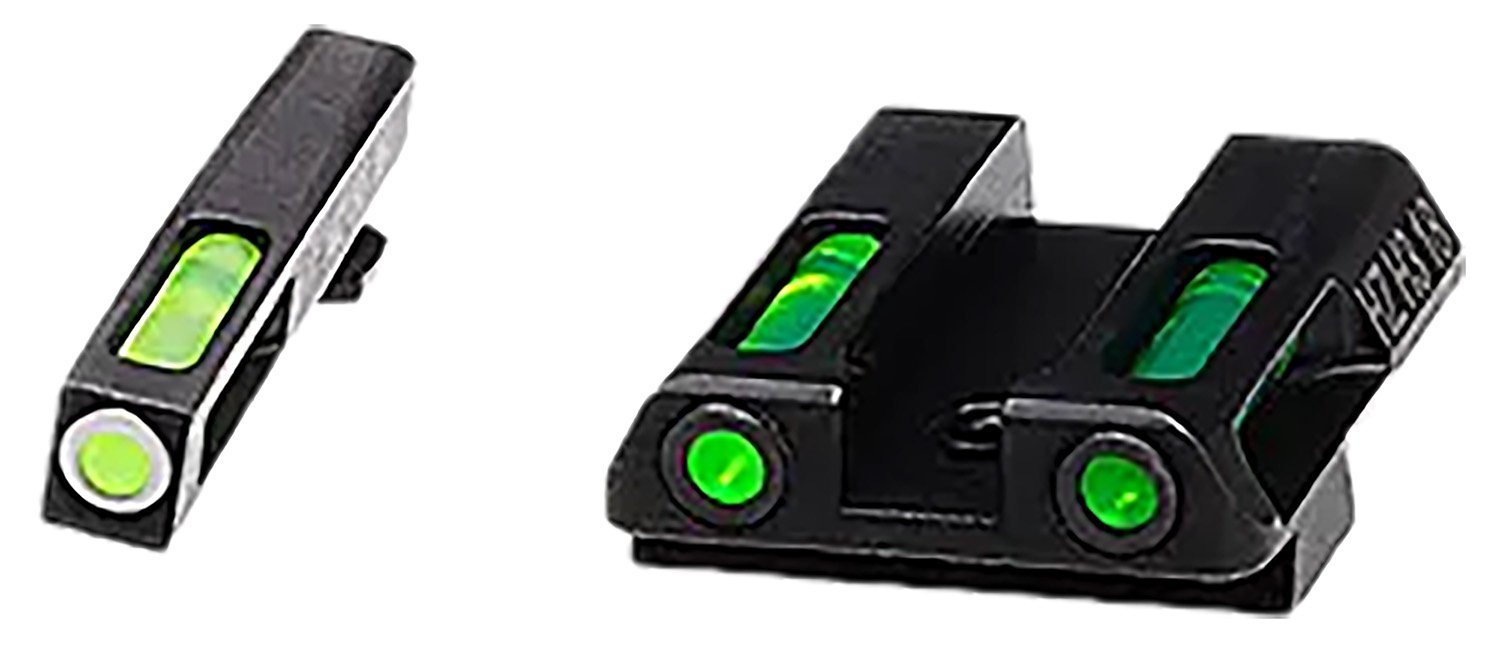 HiViz GLN421 LiteWave H3 Green Tritium/Fiber Optic Tritium Front Orange Fits Glock 42/43/43X/48