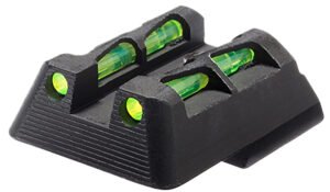 HiViz HKLW11 LiteWave Green/Red Black Frame Fits H&K 45/P30/VP9/VP40