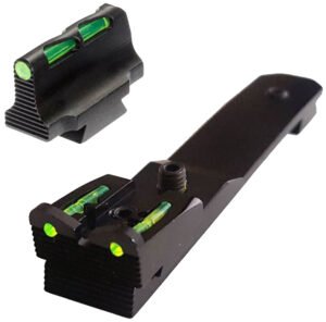 HiViz HHVS570 LiteWave Front/Rear Green/Red/White for Rifle Henry H009CC, H010, AW, WL, H012CR, M, MR
