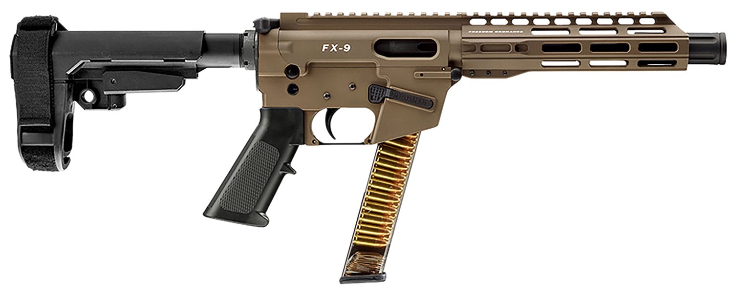 FREEDOM ORDNANCE FX9P8S-FDE FX9P 9mm Luger 31+1 8" Flat Dark Earth
