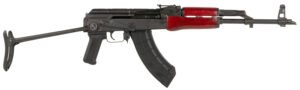 Century Arms RI3321RN WASR-10  7.62x39mm 30+1 16.25" Black Romanian AK Barrel, Black Underfolding Stock, Red AKM Pattern Furniture