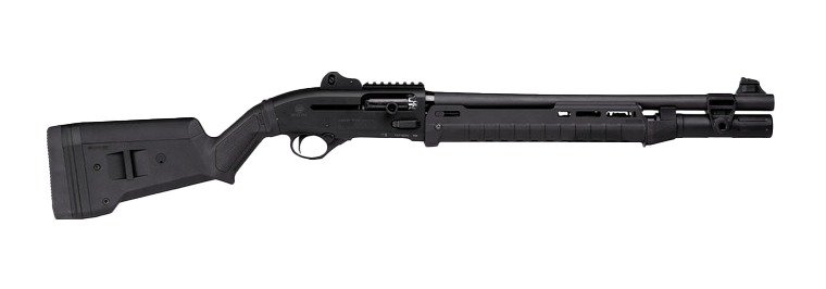 Langdon Tactical Tech LTT1301ZMBLK Beretta 1301 3" 7+1 18.50" Black Anodized Aluminum Receiver, Black Magpul Polymer Stock, Modified Magpul Zhukov Forend
