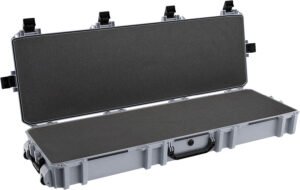 Pelican VCV8000000GRY Vault Double Rifle Case 53" Gray Polyethylene Foam Weather Resistant