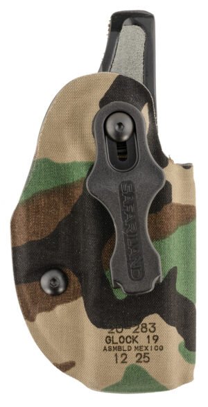 Safariland 20283C991 Species  IWB Woodland Camo Compatible w/ Glock 19 Belt Clip Right Hand