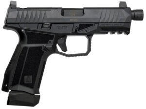Global Ordnance LLC 815537024791 Delta M Gen2 9mm Luger 15+1 4" Black Threaded Barrel, Black Nitride Optic Cut/Serrated Slide, Black Frame, Ambidextrous