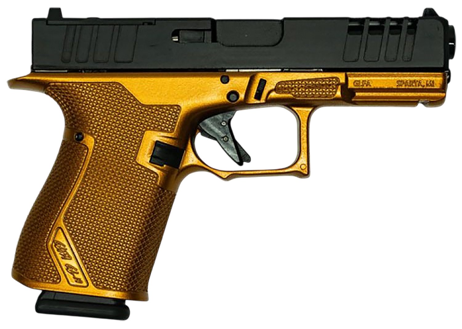 Great Lakes Firearms GL19GCPR Striker Compact Frame 9mm Luger 15+1 4" Black Nitride Barrel, Optic Cut/Serrated/Window Cut Slide, Polymer Frame, RMR Footprint, Ambidextrous