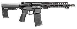 Patriot Ordnance Factory 2295 P15 Constable 300 Blackout 30+1 10.50" M-LOK Handguard, Black Anodized Aluminum Receiver w/Picatinny Rail, Black Polymer MFT Blade Stabilizer, MFT Grip
