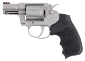 Colt Mfg COBRASM2RFO Cobra  38 Special +P 6rd Shot 2" Matte Stainless Barrel, Cylinder & Frame, Black Hogue Overmolded Grip, Exposed Hammer