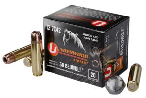 Underwood Ammo 518 XTP  50Beowulf 350gr Jacketed Hollow Point 20 Per Box/10 Case