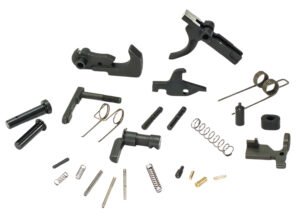 White Label Armory WLA-LOW-1014-01  Lower Parts Kit For AR Platform Curved Trigger Black