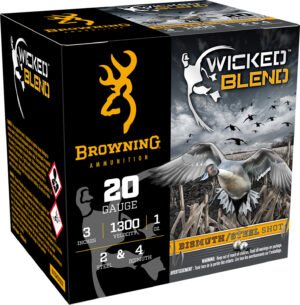 Browning Ammo B193432032 Wicked Blend  20Gauge 3" 1oz 2/4BI Shot 25 Per Box/10 Case