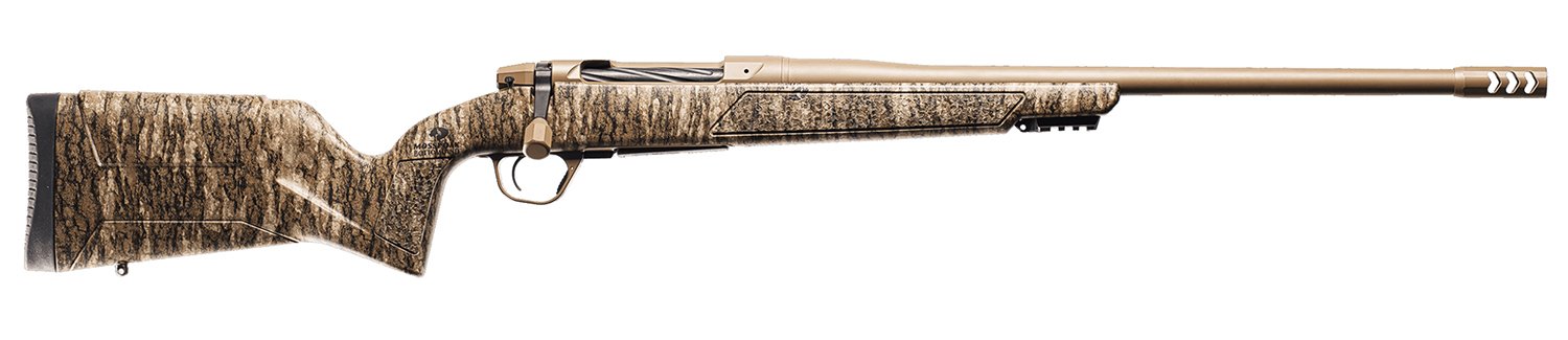 Christensen Arms 8011505900 Evoke 25 Creedmoor 4+1 22" Flat Dark Earth Cerakote Threaded Barrel & Steel Drilled & Tapped Receiver, Mossy Oak Bottomland Polymer Stock