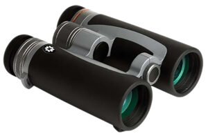 Konus 2349 Prince 10x42mm Bak-4 Prism, Center Focus, Black/Silver Aluminum w/Rubber Armor