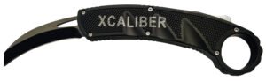 Xcaliber Knife Company  Karambit  3" OTF Reverse Tanto Plain Black 440C SS Blade, 5.75" Aluminum Handle
