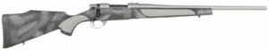 Weatherby VC38300NR4T Vanguard Shadow 300 Win Mag 3+1 24" Carbon Gray Cerakote Threaded Barrel, Carbon Gray Cerakote Steel Drilled & Tapped Receiver, Black w/Gray & White Accents Monte Carlo Stock