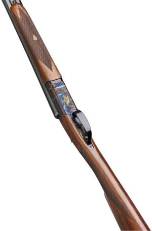 F.A.I.R. FRISII1228 Iside II 12 Gauge Break Open 2rd 28" Side By Side Barrel, Color Case Hardened w/Engraving, English Style Walnut w/Straight Grip Stock, Technichoke XP50 Choke System