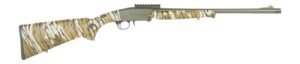 Charles Daly 930424 101  Full Size 20 Gauge Break Open 3" 1rd Black Steel Single Shot Barrel & Receiver w/Picatinny Rail, Fixed Mossy Oak Bottomland Synthetic Stock, Beretta Benelli Mobil Choke System