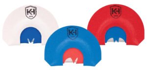 Knight & Hale KHT0206 HD Hen Mouth Call Attracts Turkey Red/White/Blue 3Pack