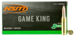 HSM 7MM087N Game King  7mm-08 Rem 140 gr Sierra GameKing Spitzer Boat Tail 20 Per Box/ 25 Case