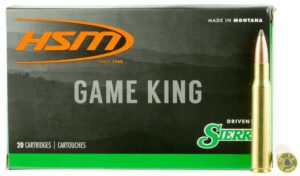 HSM 300640N Game King  30-06 Springfield 165 gr Sierra GameKing Spitzer Boat Tail 20 Per Box/ 20 Case