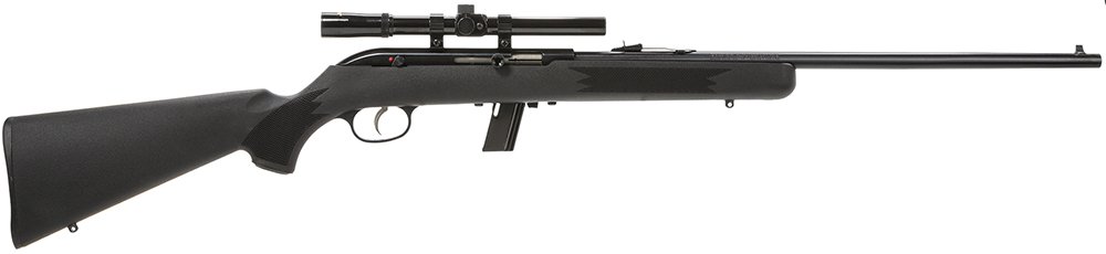 Savage Arms 40000 64 FXP Full Size 22 LR 10+1 21" Matte Black Sporter Barrel, Matte Black Grooved Carbon Steel Receiver, Matte Black Fixed Synthetic Stock, 4x15mm Scope, Right Hand