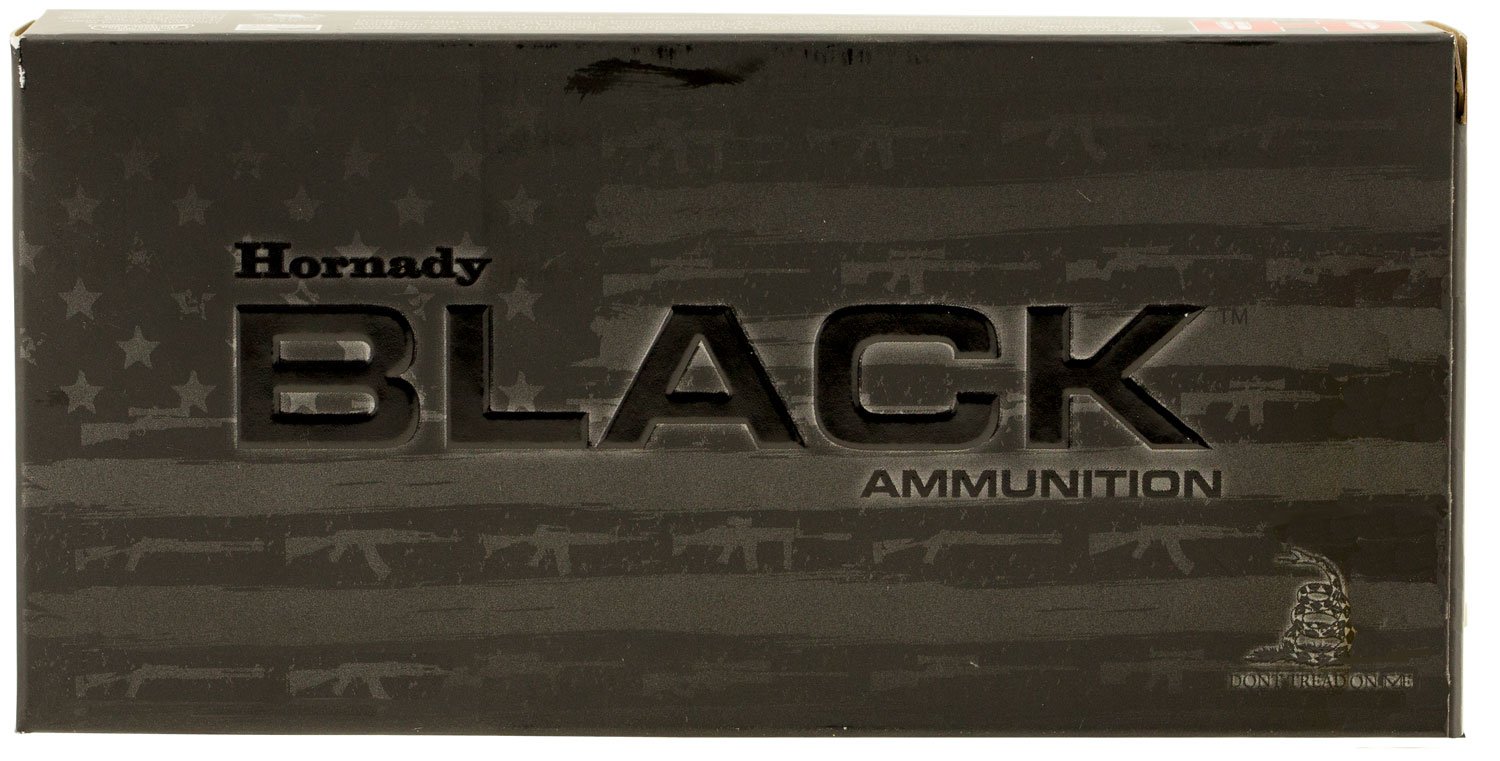 Hornady 81263 Black 5.56x45mmNATO 62gr Full Metal Jacket 20 Per Box/10 Case